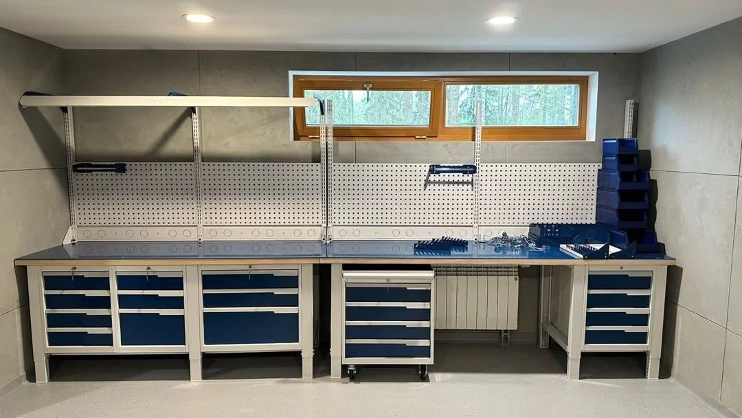 CTR 1402.S7L6.4-1 Верстак слесарный 1670x1393x743 мм