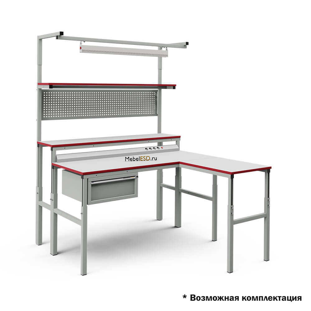 Стол рабочий двухуровневый СРД