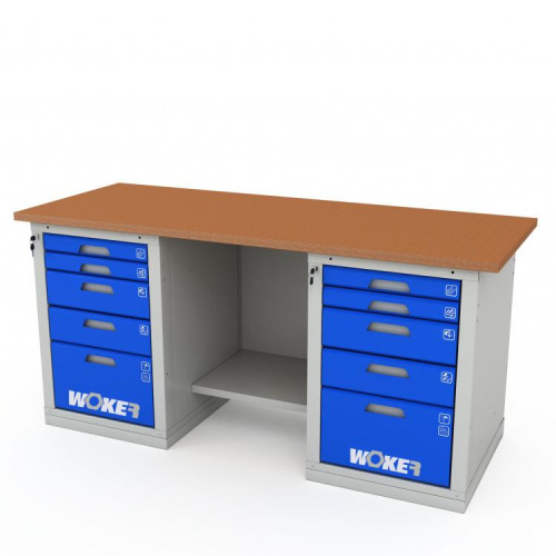 ER-00020441 Верстак двухтумбовый WOKER PRO 2505.1800