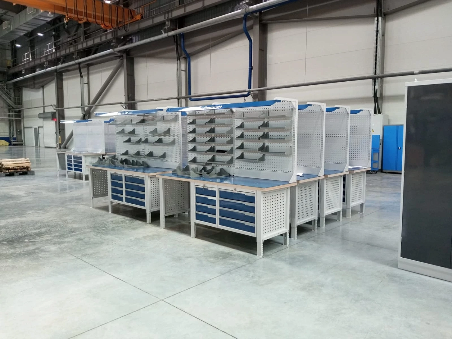 CTR 1402.S7L6.4-1 Верстак слесарный 1670x1393x743 мм